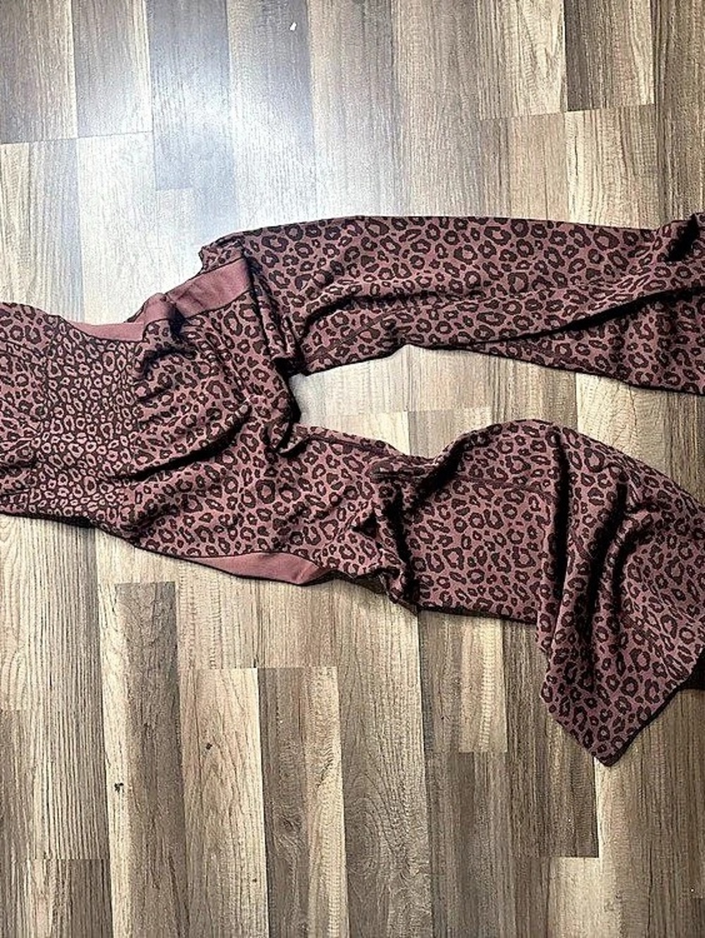 Pink & Black Animal Print Maxi Dress Like New